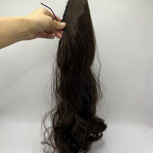 Hair Hairpiece Claw Clip Wavy Ponytail Extensions
